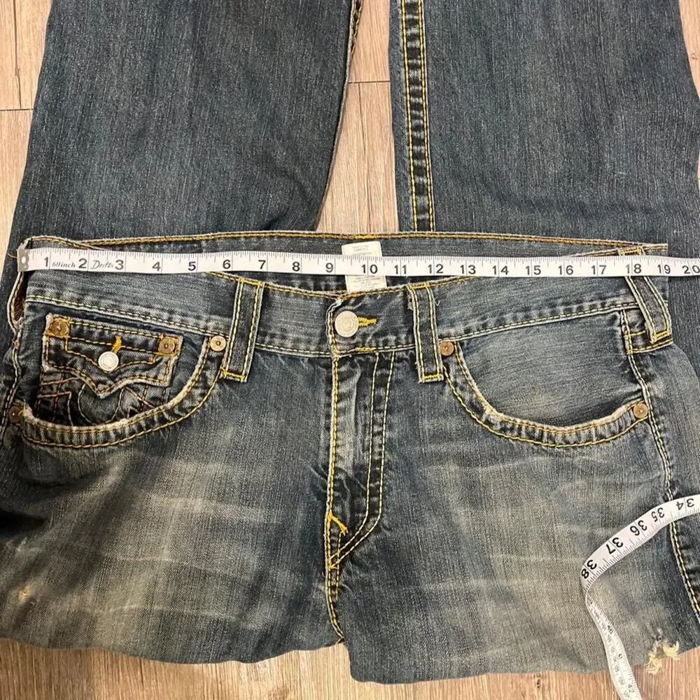True religion world tour leg jeans in size 38